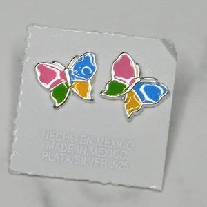 Silver(925) Colorful Butterfly